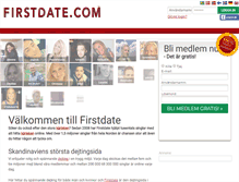 Tablet Screenshot of firstdate.dk